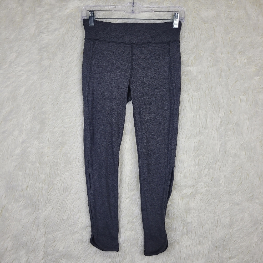 Free People Movement Small Dark Heather Gray Leggings Cutout Athleisure Athletic